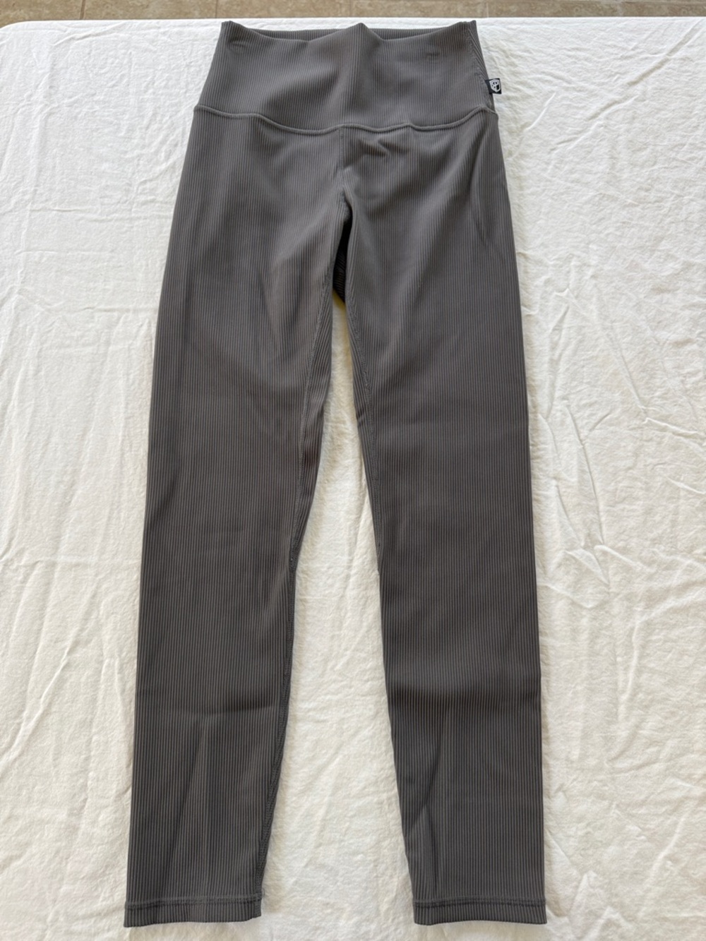 Born Primitive Ribbed High-Waist Leggings in Charcoal Gray - Picture 2 of 2